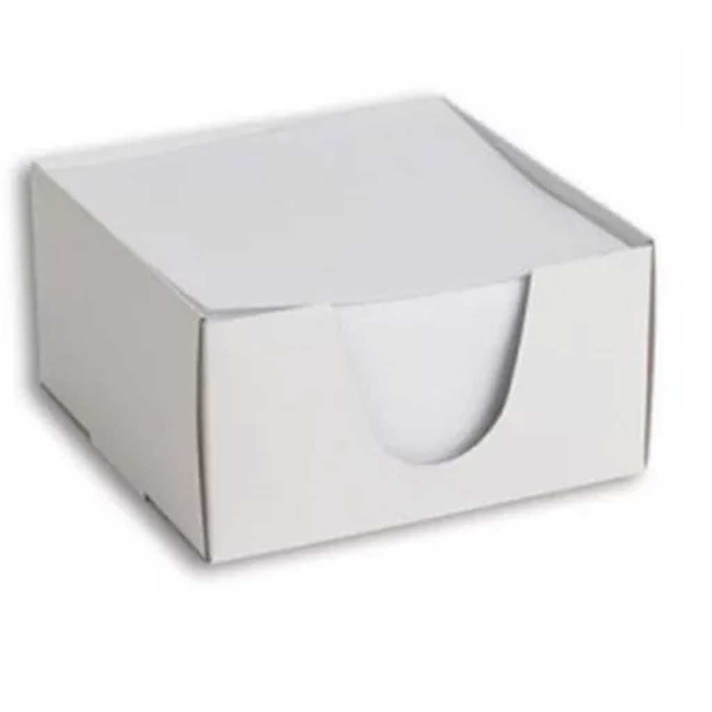 Kocka jegyzettömb 9x9x5cm-es 500 lapos fehér dobozos kép 1