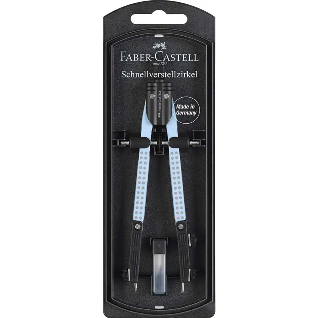 Faber-Castell: GRIP körzőszett gyorsállítóval égkék színben kép 1