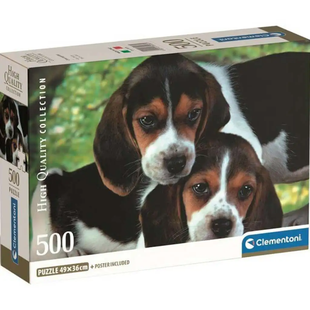 Cuki kiskutyák HQC 500db-os Compact puzzle - Clementoni kép 1