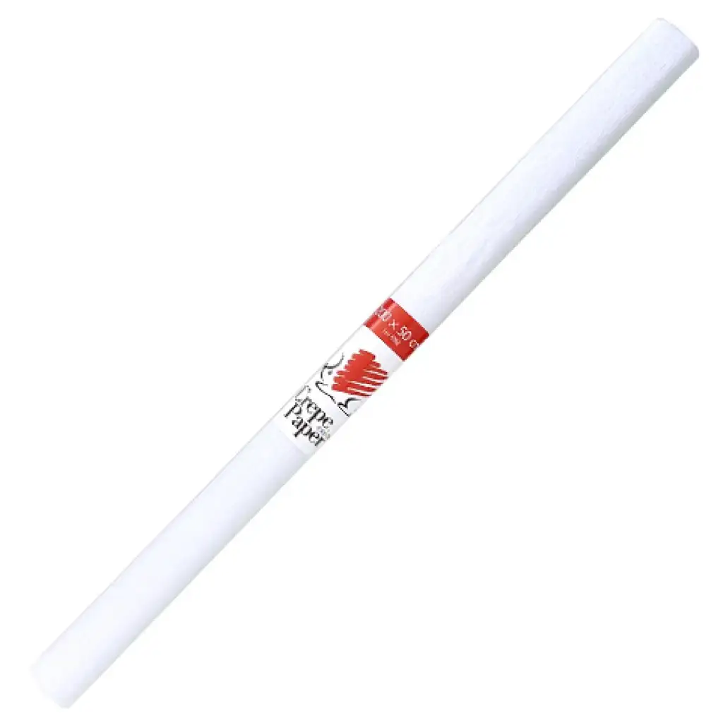 ICO: Süni krepp papír fehér színben 200x50cm kép 1