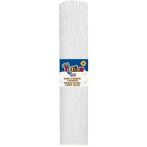 Krepp papír fehér színben 50x200cm kép 1