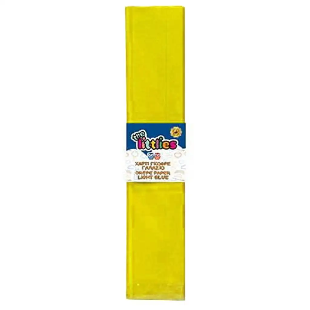 Krepp papír sárga színben 50x200cm kép 1