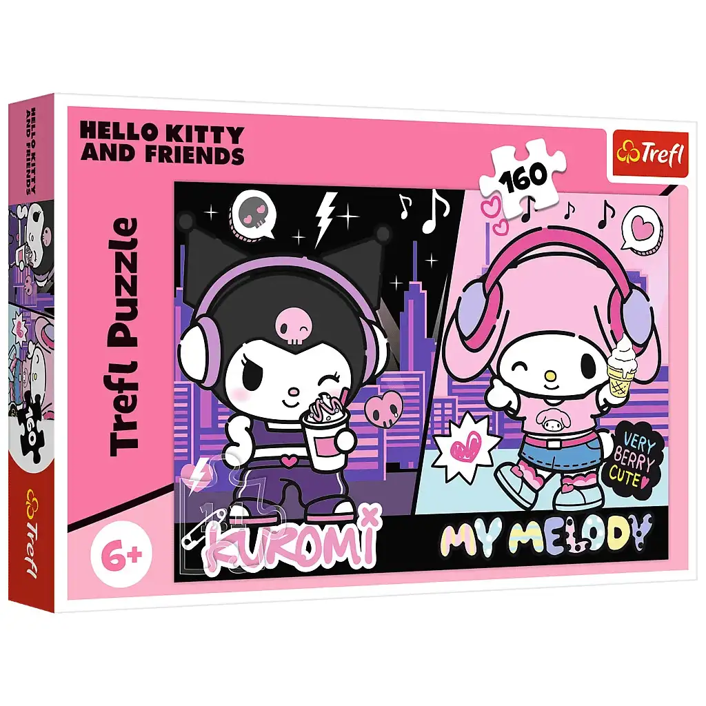 Kuromi és My Melody városi ritmus 160db-os puzzle - Trefl kép 1