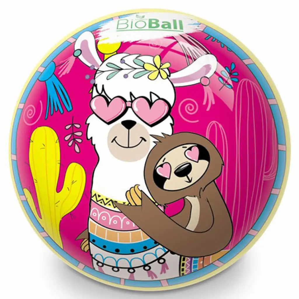 Láma BioBall gumilabda 23cm - Mondo Toys kép 1