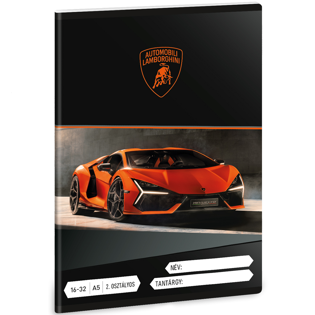 Ars Una: Lamborghini 2. osztályos vonalas füzet A/5 16-32 kép 1