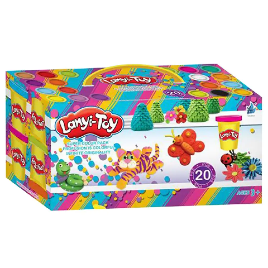 Lanyi-Toy vidám gyurmakészlet formázó szerszámokkal kép 1