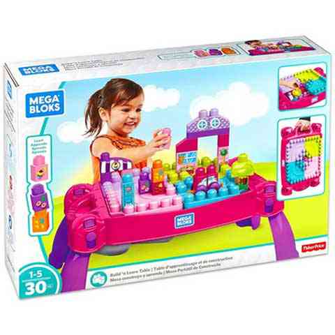 Lányos építő játékasztal - Mega Bloks kép 1