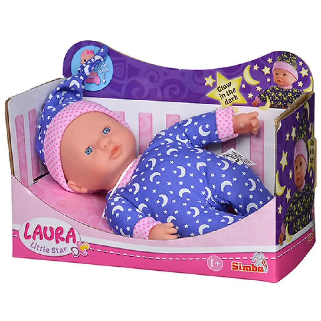 Laura Little Star baba fluoreszkaló pizsamában - Simba Toys kép 1