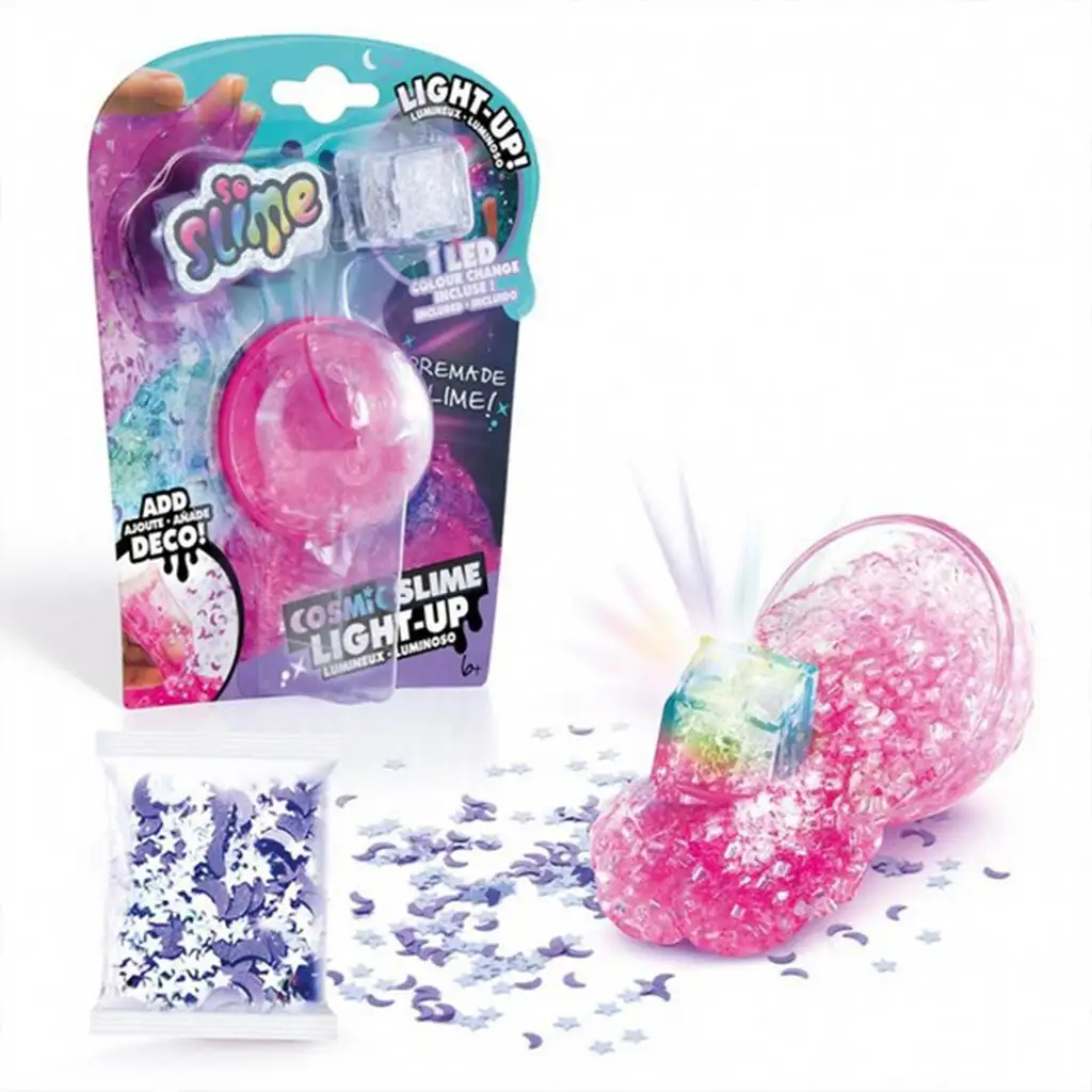 So Slime LED-el világító kozmikus slime többféle változatban kép 3