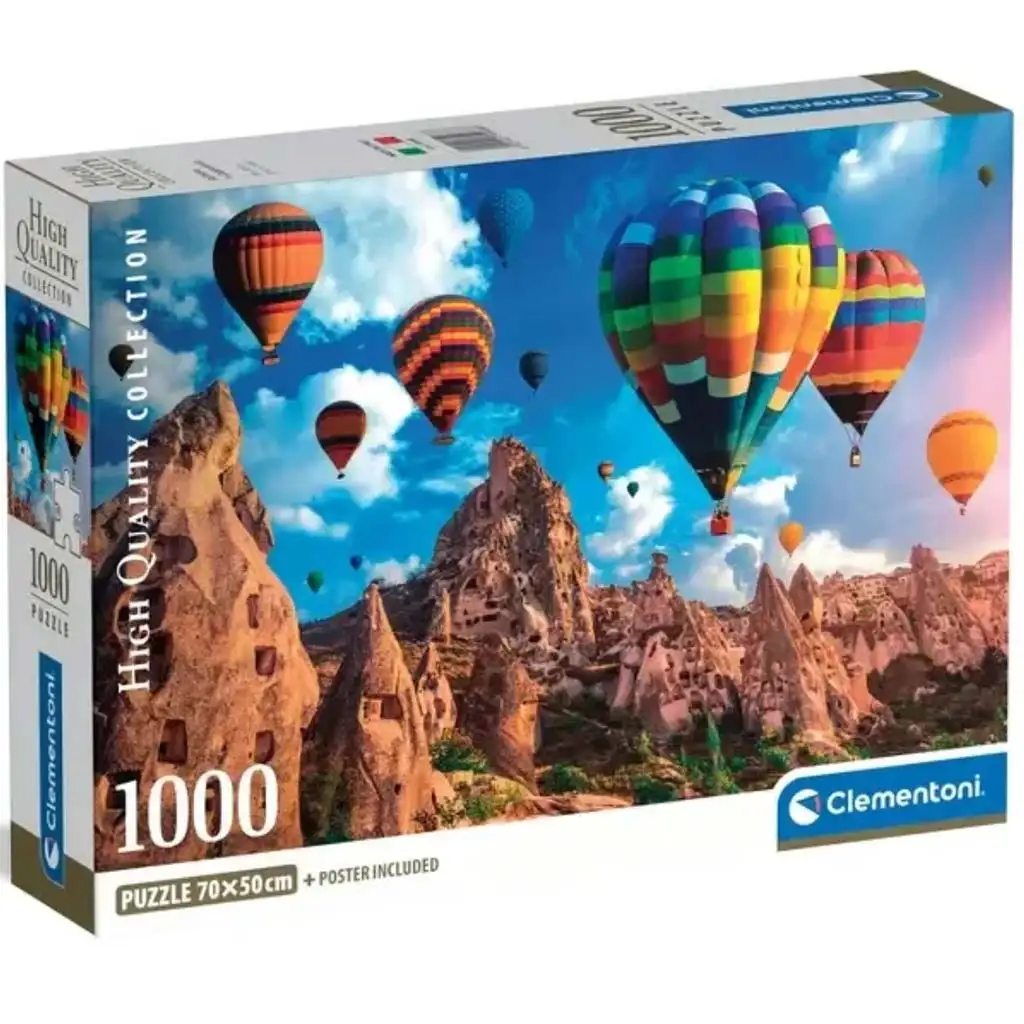 Léggömbök Kappadókiában 1000 db-os HQC puzzle poszterrel - Clementoni kép 1