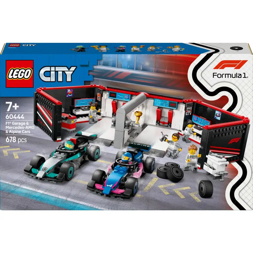 LEGO® City: F1®-es garázs, Mercedes-AMG és Alpine autók (60444) kép 1