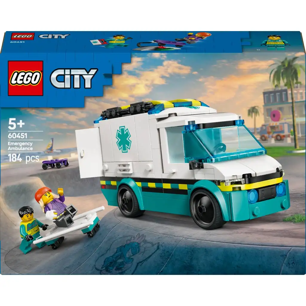 LEGO® City: Sürgősségi mentőautó (60451) kép 1