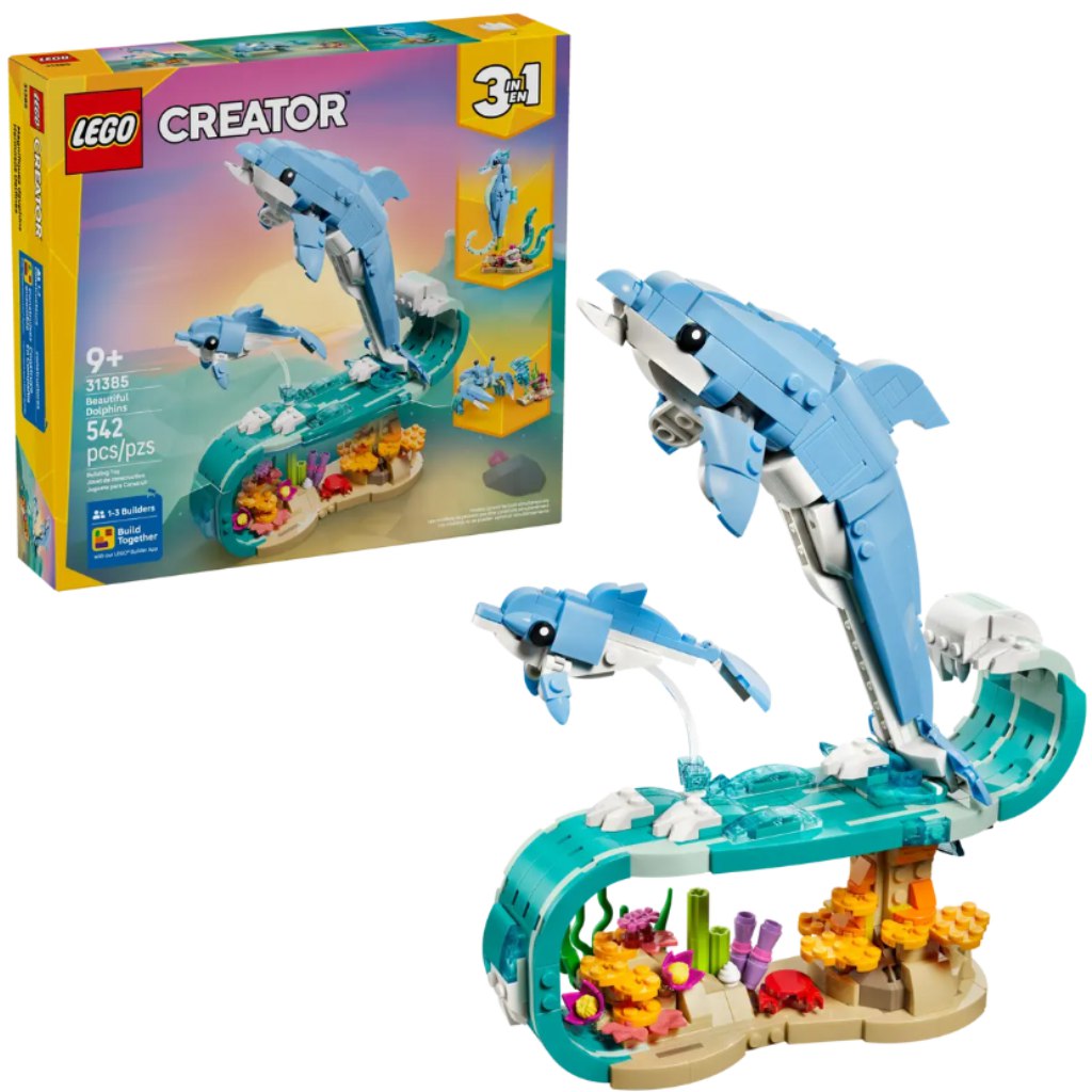 LEGO® Creator: Tengeri állatok: Csodálatos delfinek (31385) kép 1