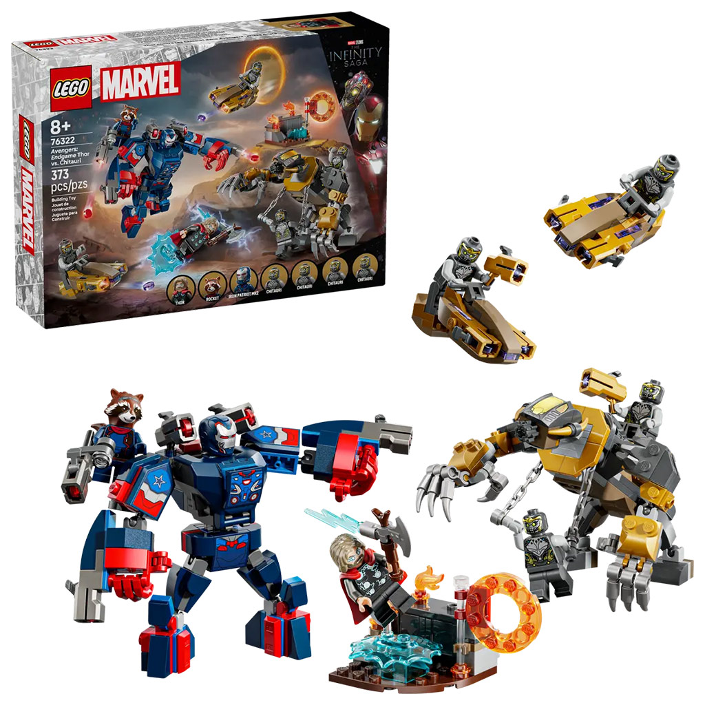 LEGO® Marvel: Bosszúállók: Végjáték Thor a chitauri harcosok ellen (76322) kép 1