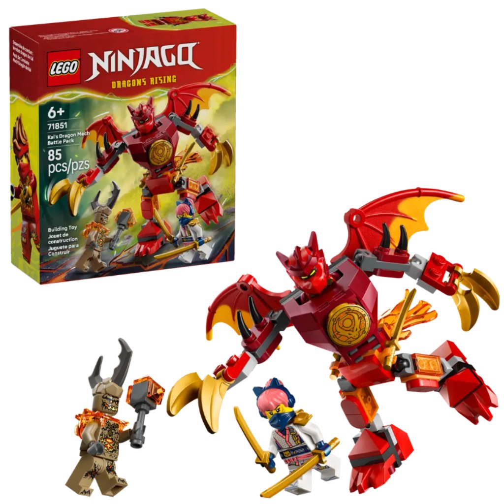 LEGO® Ninjago: Kai sárkánypáncélja, harci csomag (71851) kép 1