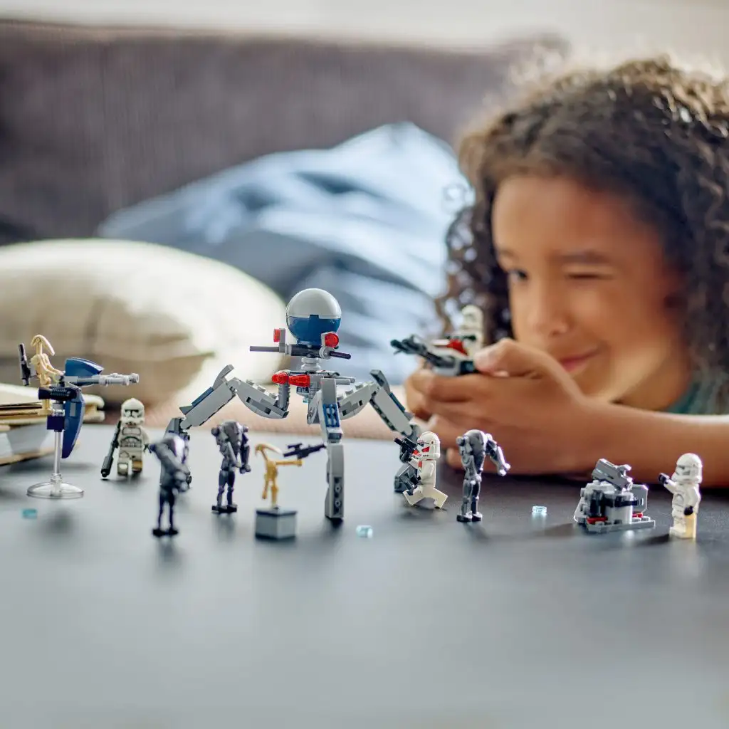 LEGO® Star Wars™: Klónkatona™ és harci droid™ harci csomag (75372) kép 3