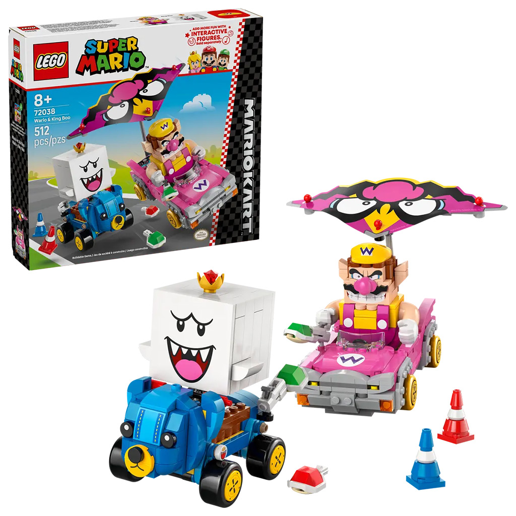 LEGO® Super Mario™: Mario Kart™ – Wario és King Boo (72038) kép 1