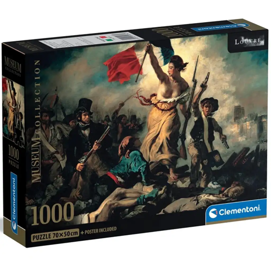 Museum Collection: Eugène Delacroix - A szabadság vezeti a népet 1000db-os puzzle - Clementoni kép 1