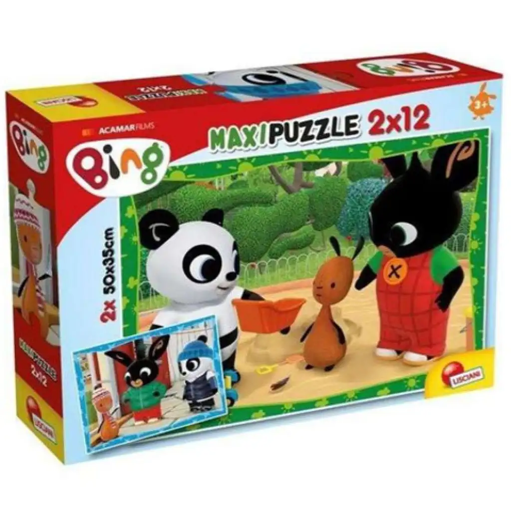 Bing és barátai: Télen-nyáron 2x12db-os maxi puzzle kép 1