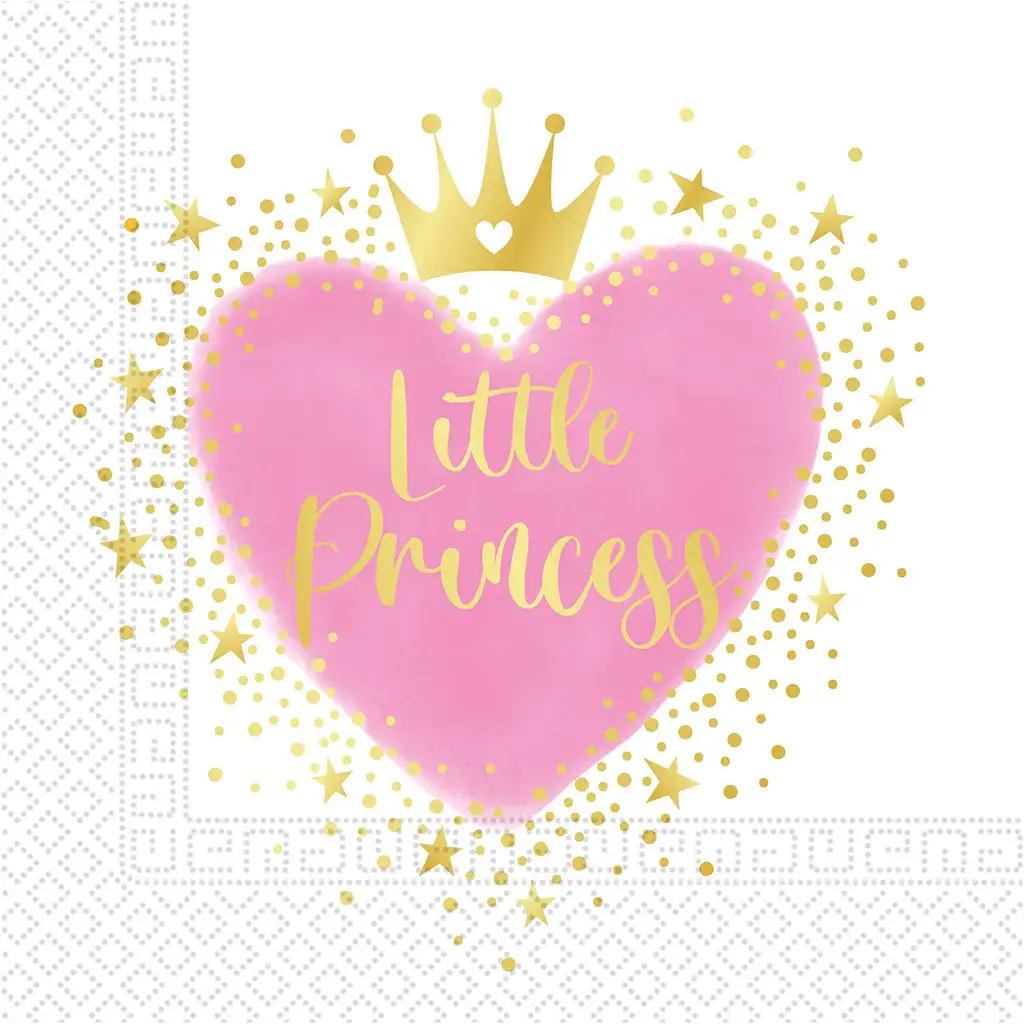 Little Princess papírszalvéta szett – 2 rétegű, 33x33 cm, 20db kép 1