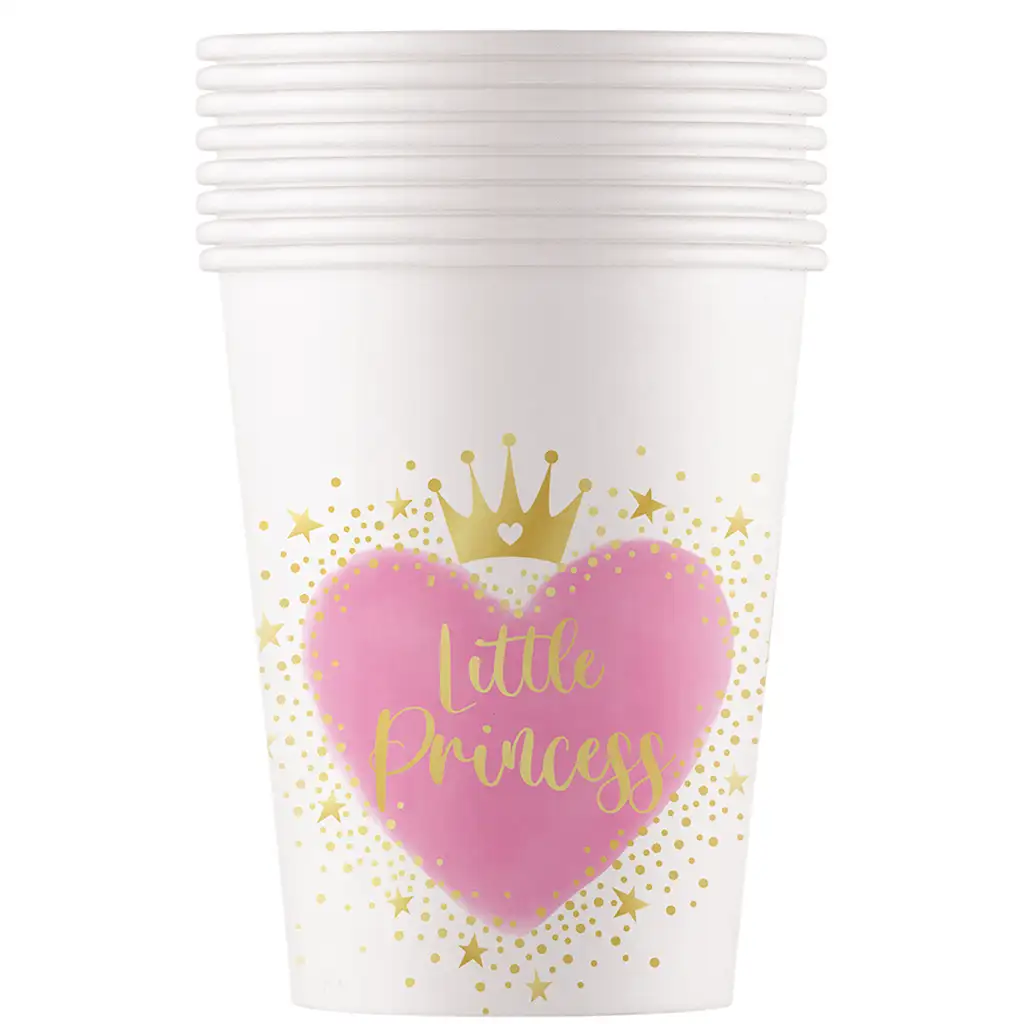 Little Princess papírpohár 8db-os szett 200ml kép 1