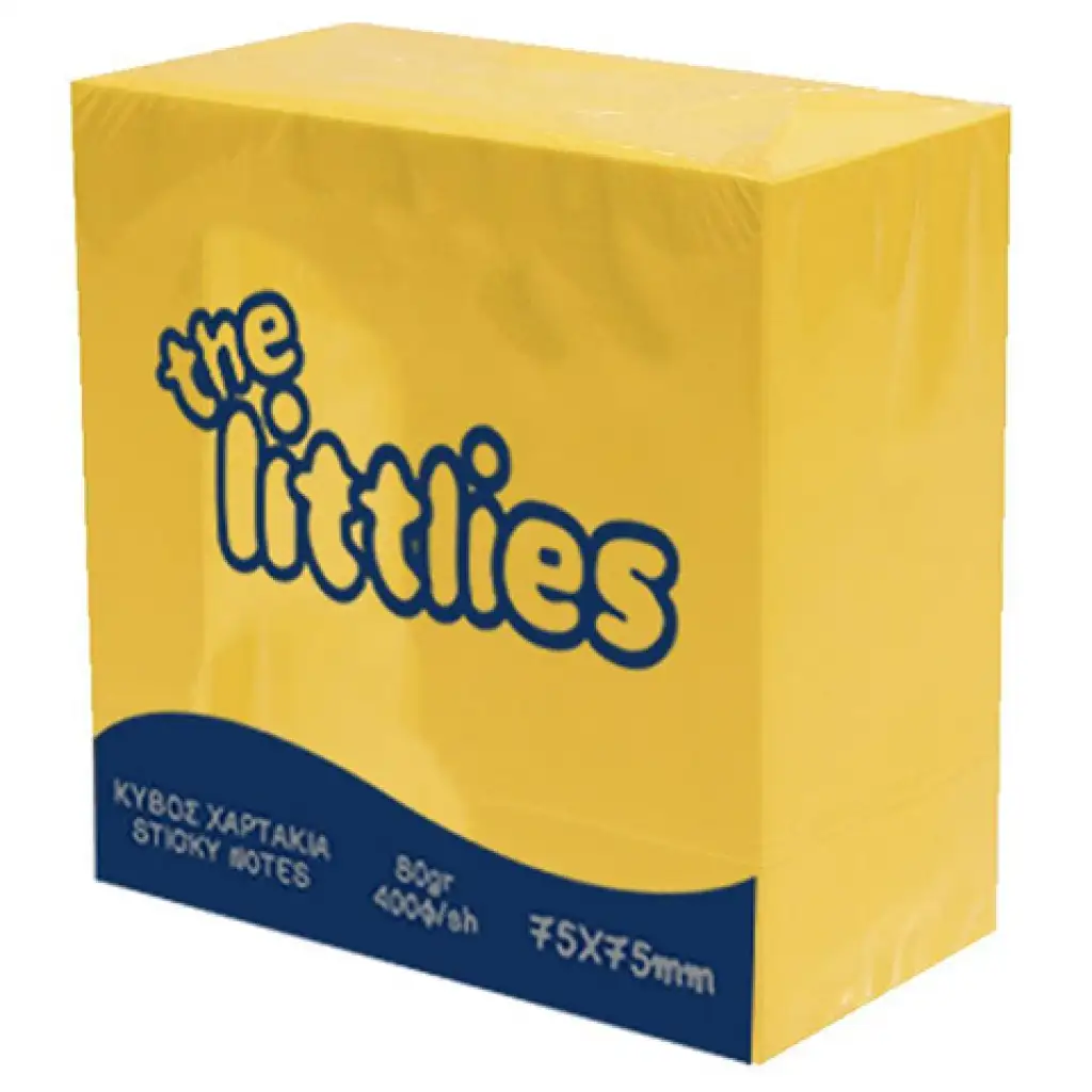 The Littlies: Sárga színű 400 lapos jegyzettömb 75x75mm kép 1