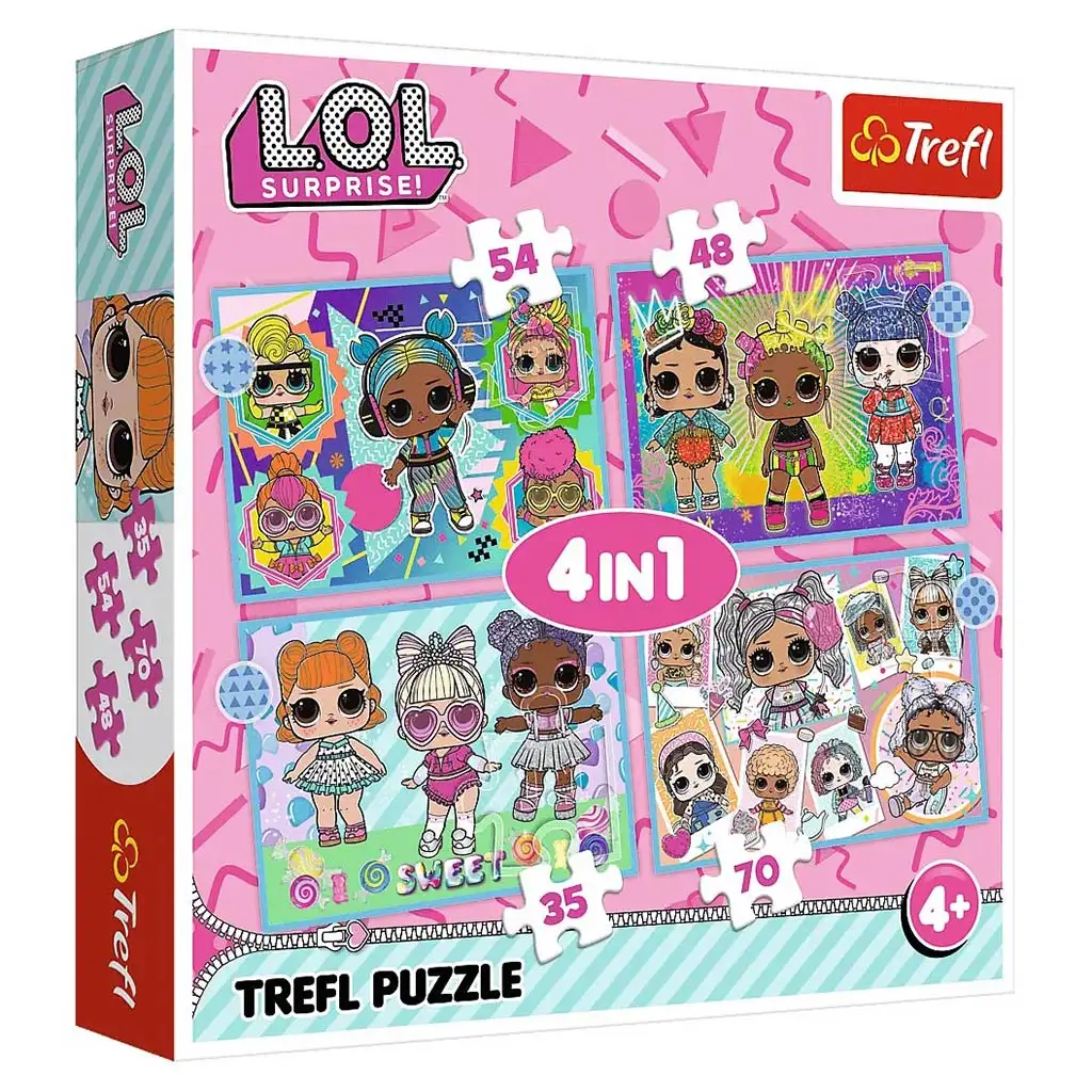 L.O.L Surprise babák 4 az 1-ben puzzle - Trefl kép 1