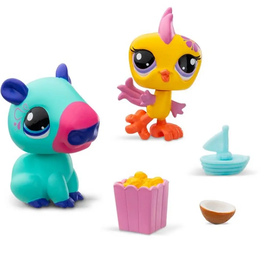 Littlest Pet Shop: Jungle Pals - Capybara és Papagáj figura csomag 2. Széria kép 2