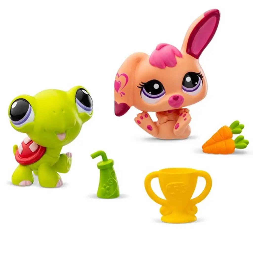 Littlest Pet Shop: Relay Racers - Teknős és Nyuszi figura csomag 2. Széria kép 2