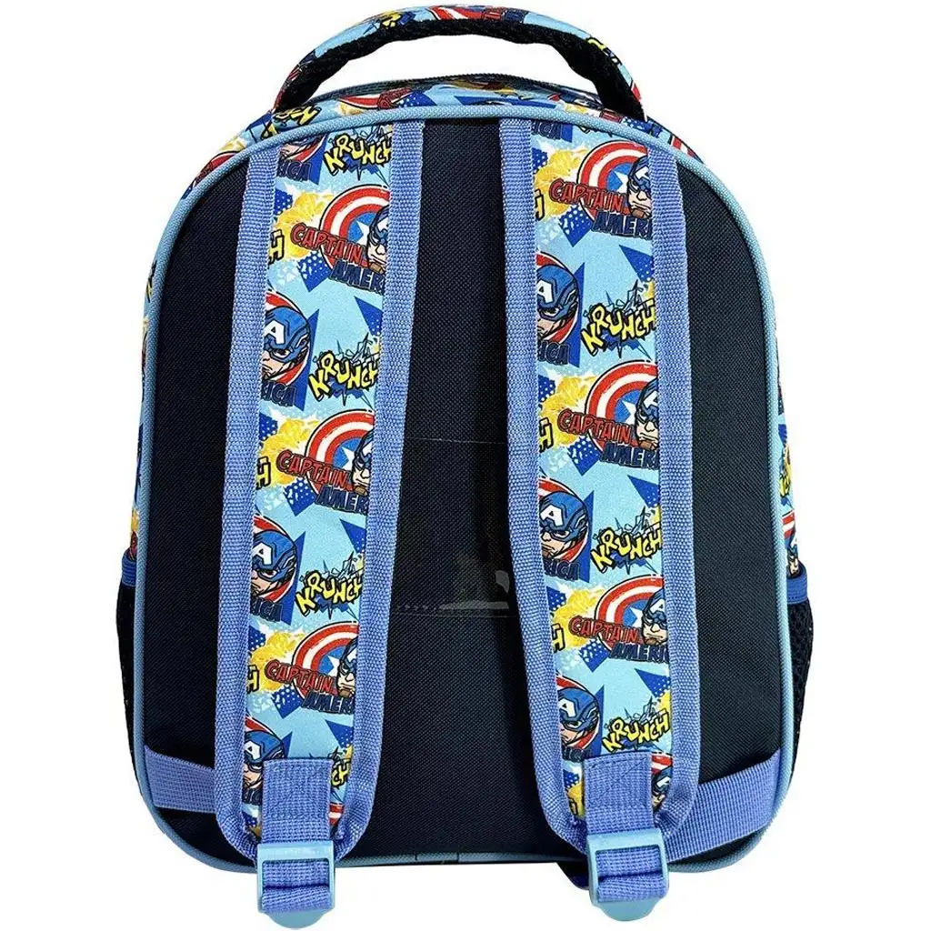 Luna: Must Team Amerika kapitánya lekerekített ovis hátizsák 27x10x31cm kép 2