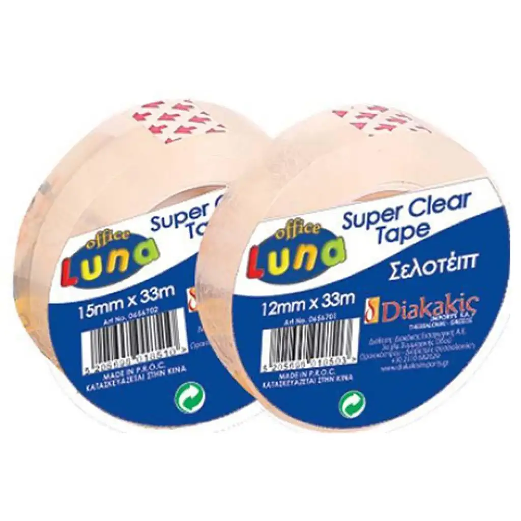 Átlátszó 12mm széles ragasztószalag 33méter 1db kép 1