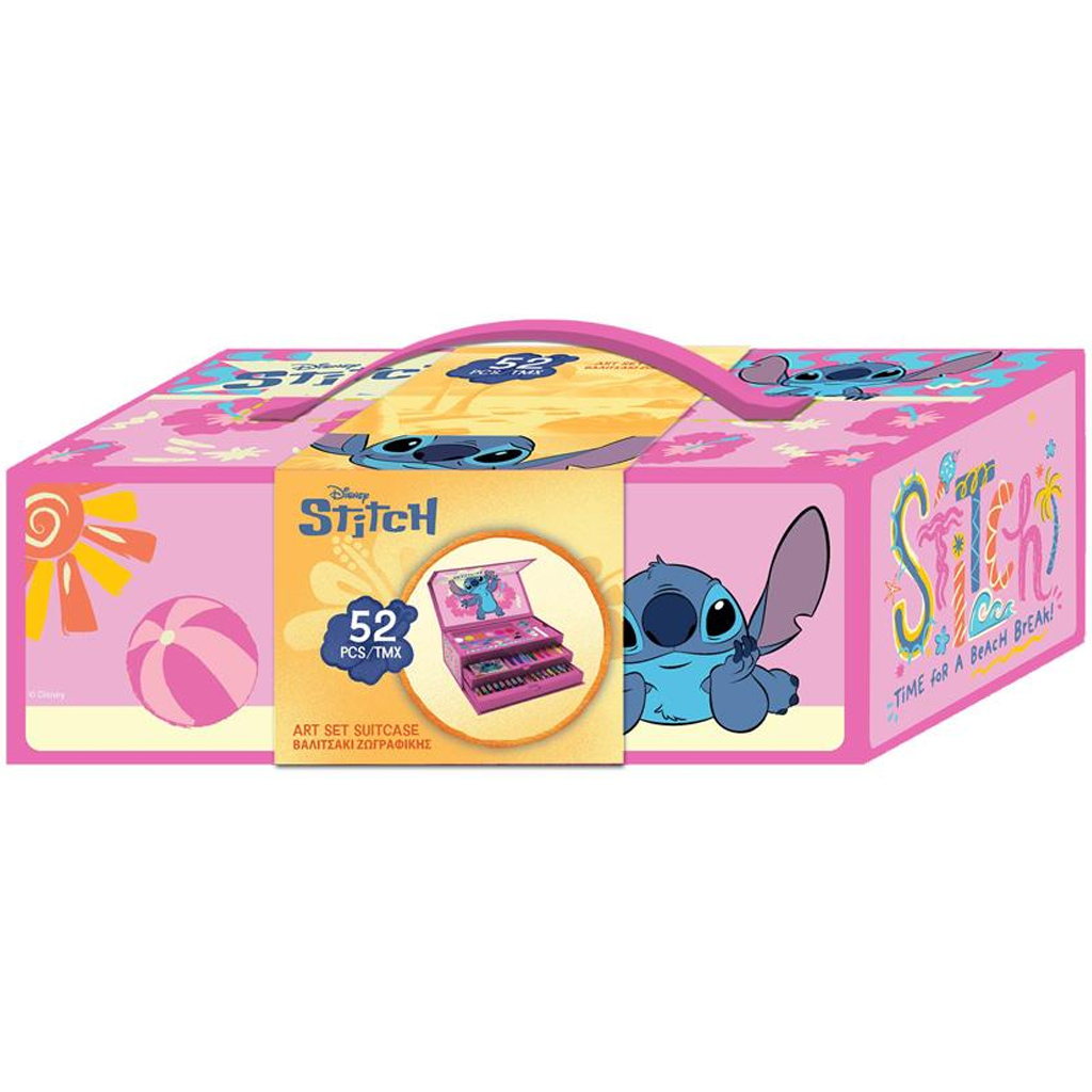 Luna: Disney Stitch színező készlet bőröndben 52db-os kép 2