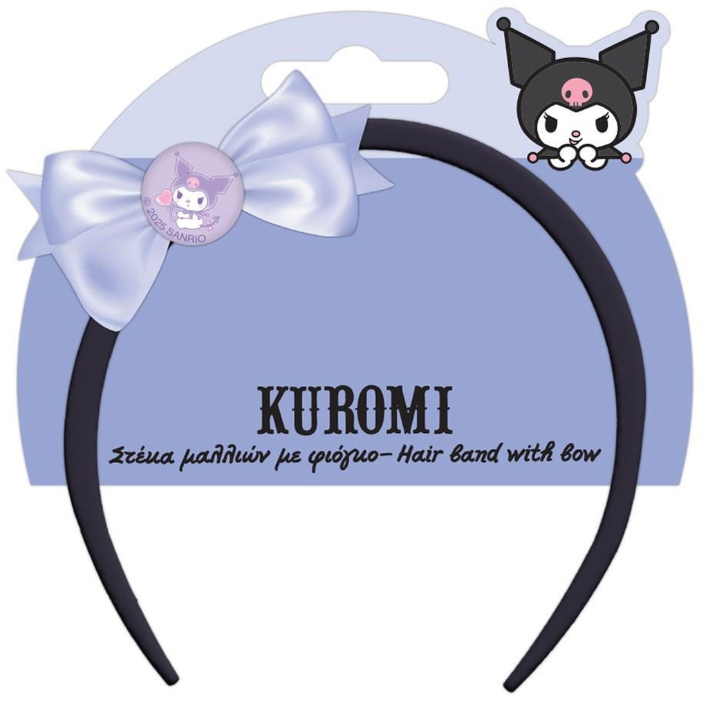 Luna: Kuromi mintás hajpánt masnival kép 1