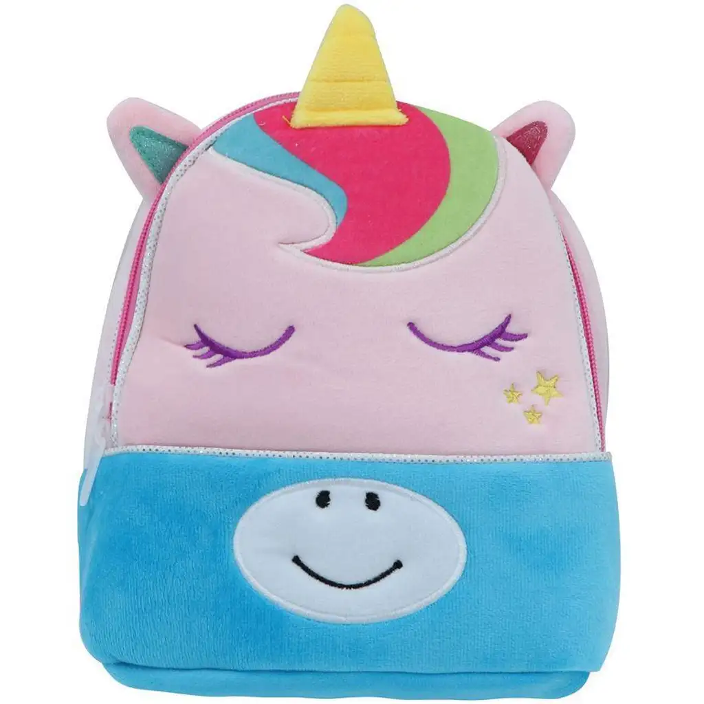 Luna: Must Team Unikornis rózsaszín ovis plüss hátizsák 27x7x24cm kép 1
