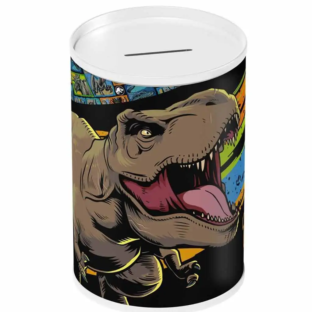 Luna: Jurassic World henger alakú fém persely 10x15cm kép 1