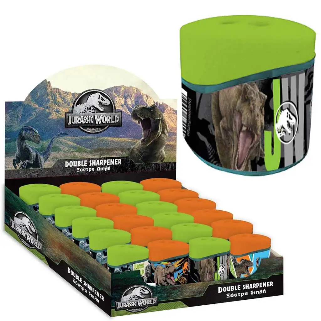 Jurassic World: Tyrannosaurus Rex kétlyukú tartályos hegyező 1db kép 1