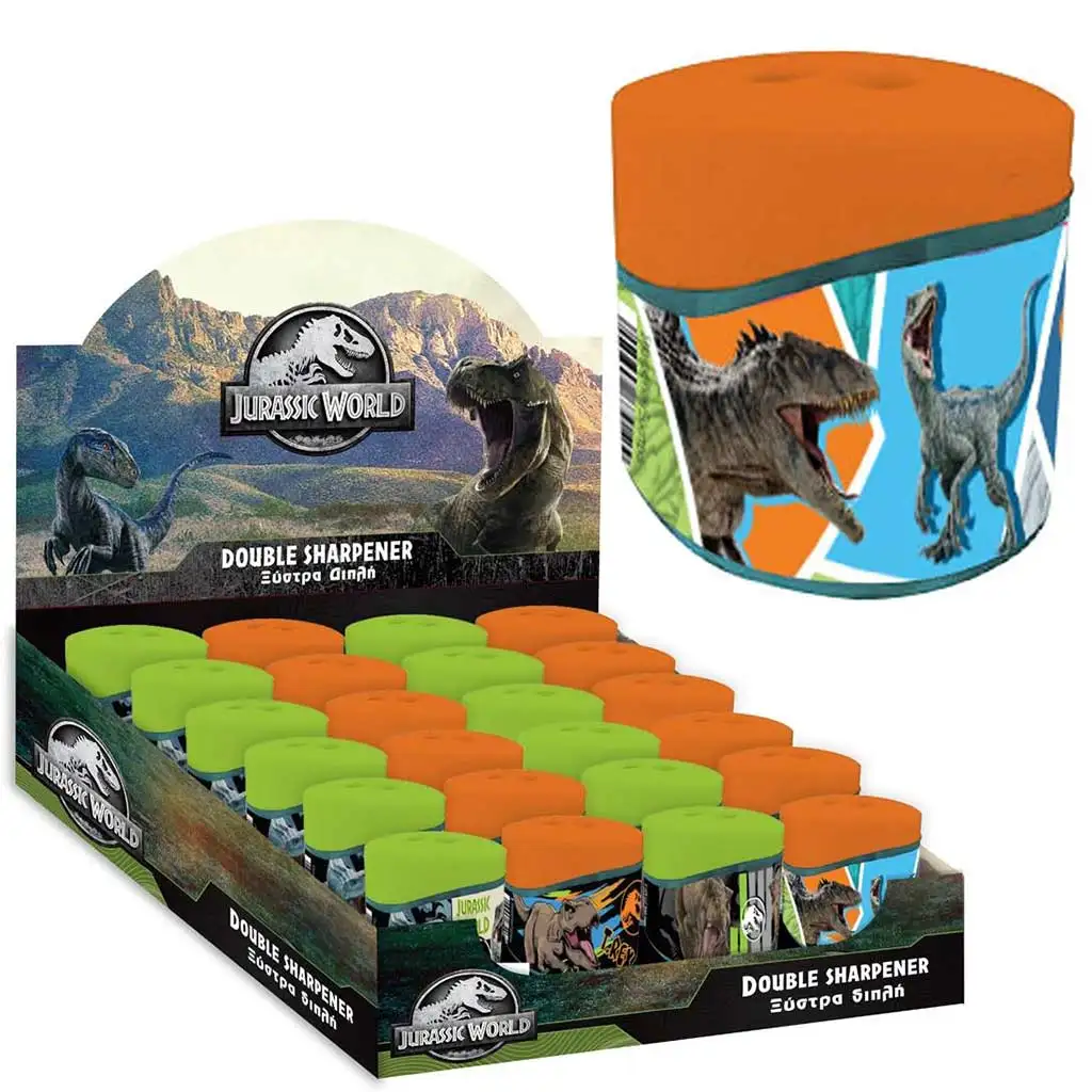 Jurassic World: Velociraptor kétlyukú tartályos hegyező 1db kép 1