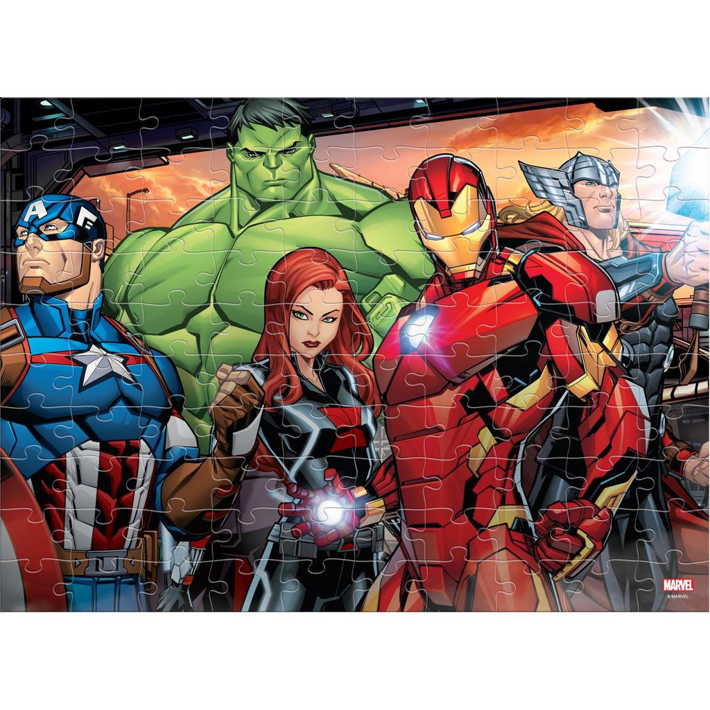 Luna: Bosszúállók 2 az 1-ben 100db-os színezhető puzzle kép 2
