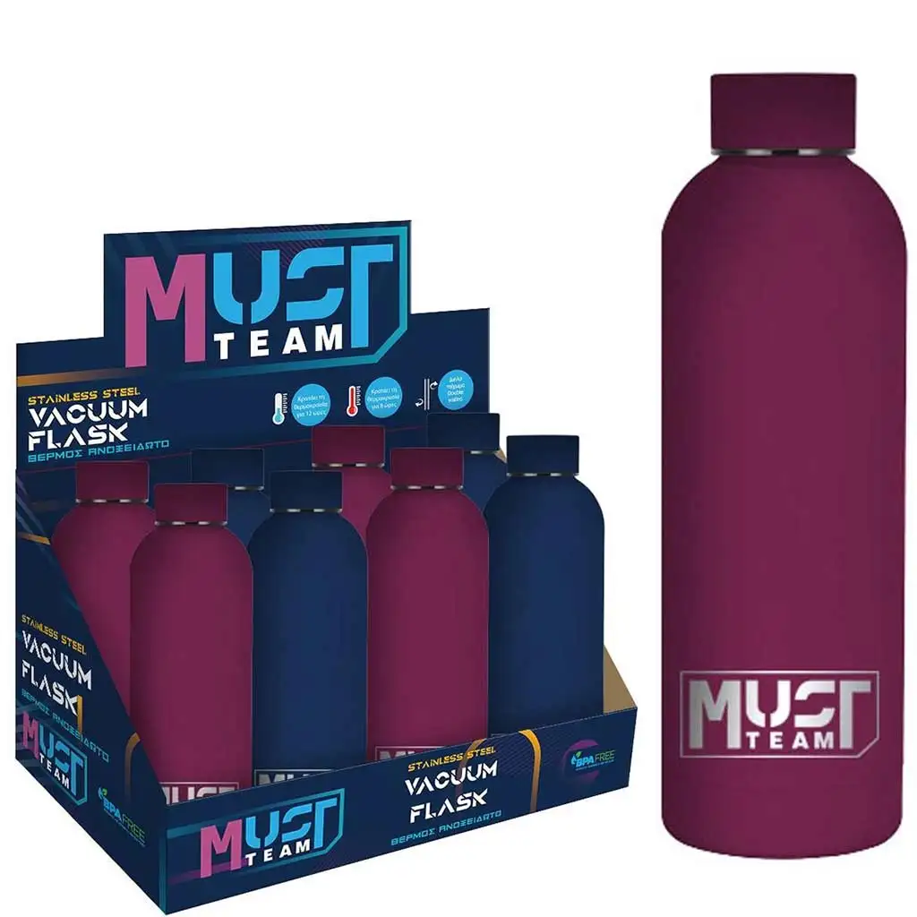 Must: Rozsdamentes-acél termosz kulacs kétféle változatban 500ml kép 1