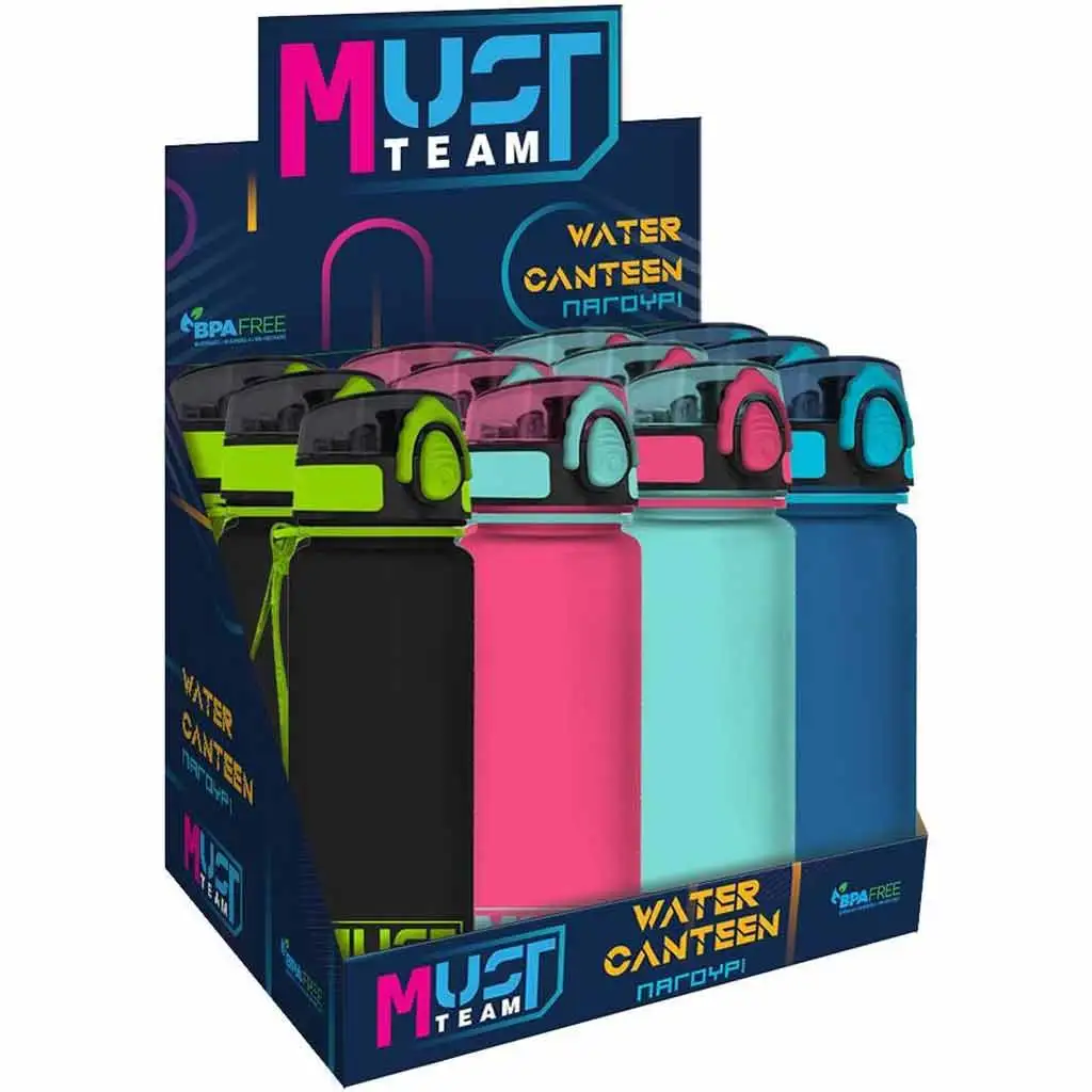 Luna: Must... Műanyag kulacs fogantyúval 650ml többféle színben 1db kép 1
