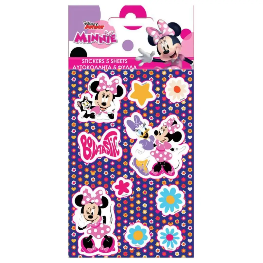 Minnie egér öntapadós matrica szett  8x12cm-es íven 5db kép 1