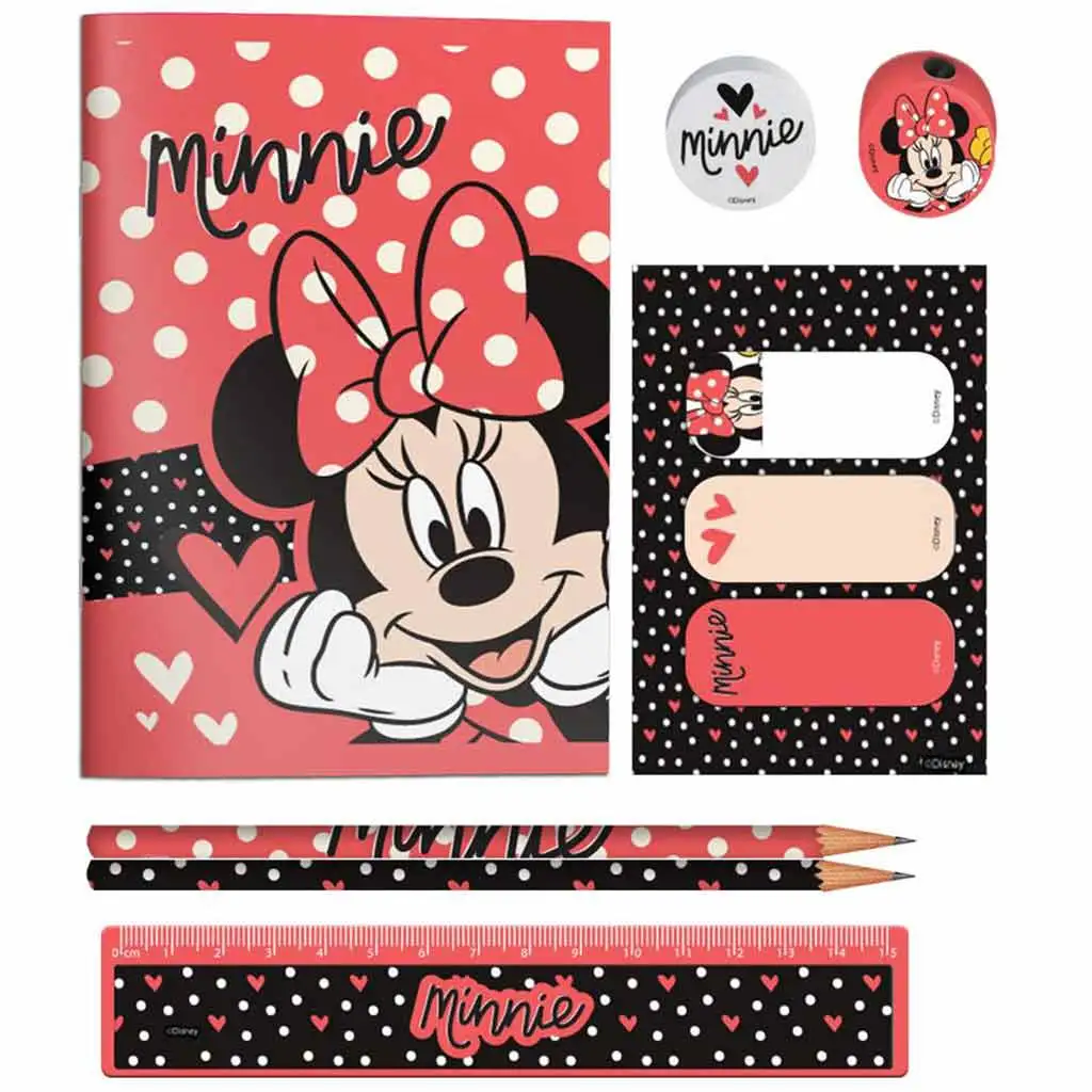 Luna: Minnie egér írószer szett PVC táskában kép 2