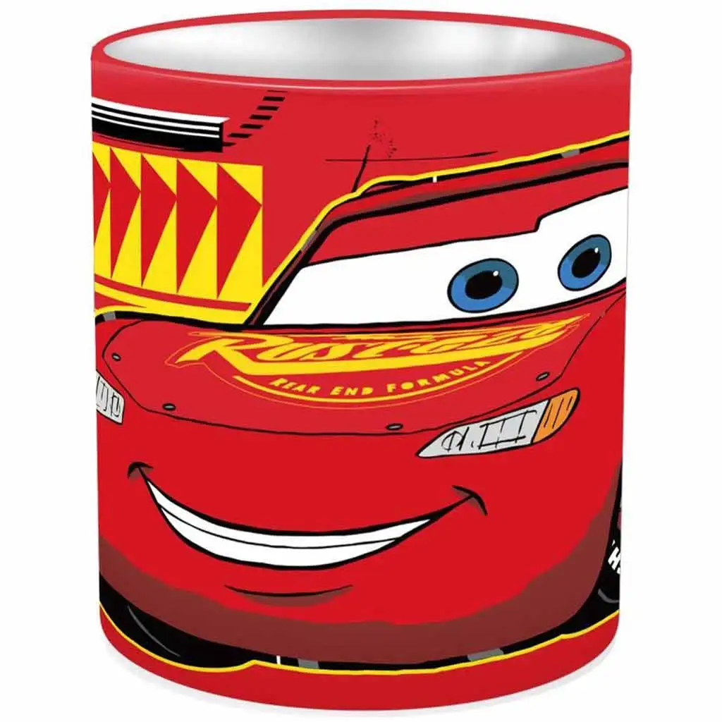 Luna: Disney Verdák - Villám McQueen henger alakú fém asztali írószertartó 10x11cm kép 1