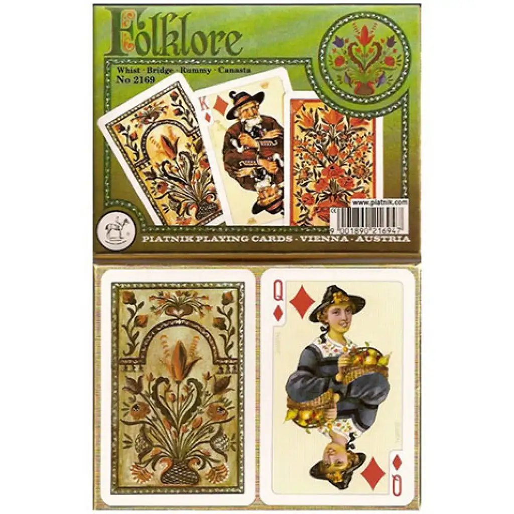 Luxus römi kártya - Folklore 2x55 lap - Piatnik kép 1