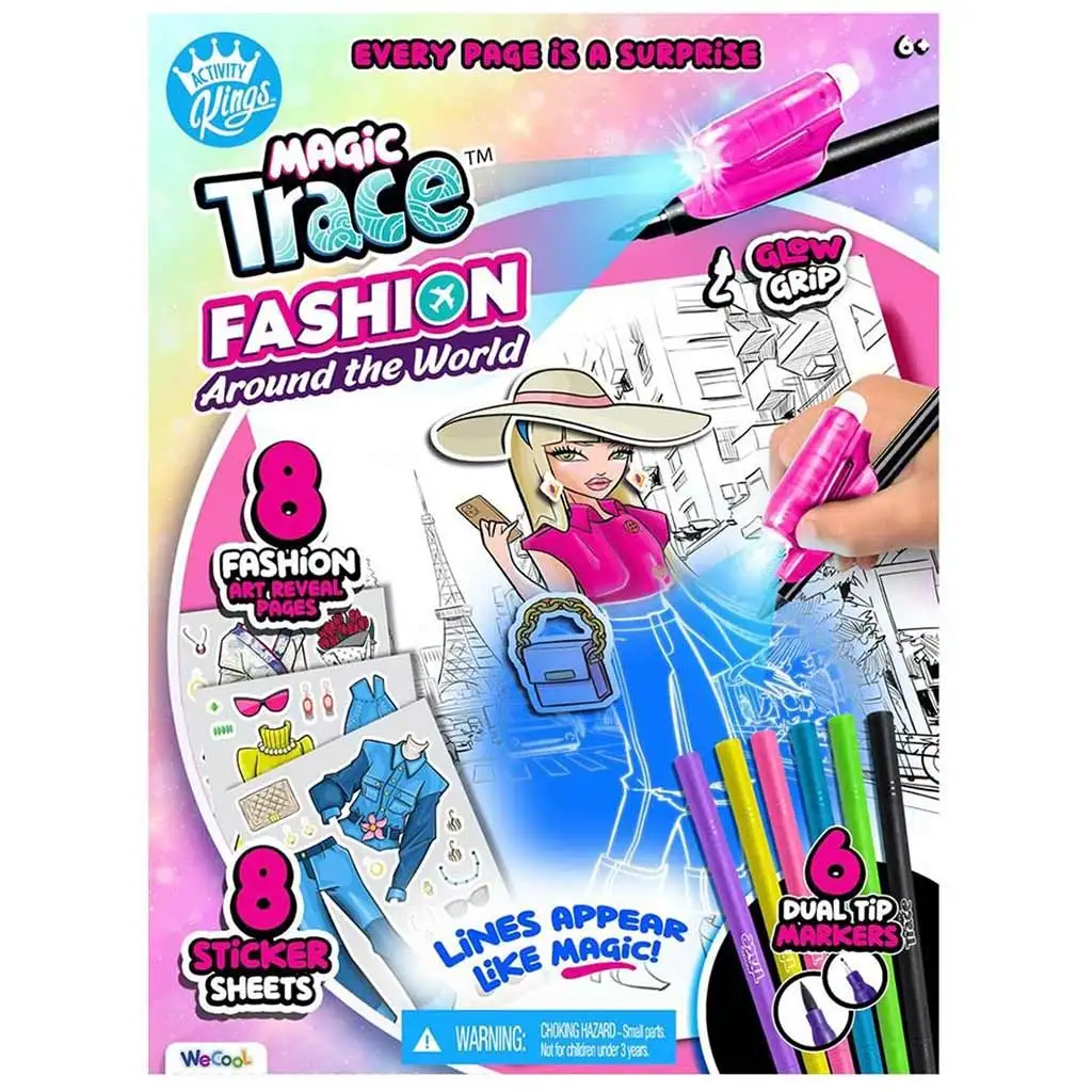 Magic Trace stúdió: Ragyogó rajzolás - divat kezdőszett kép 1