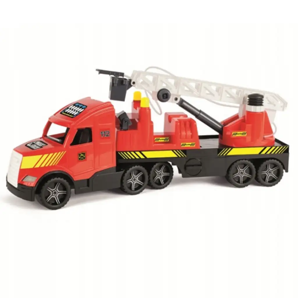 Magic Truck: Tűzoltókamion fluoreszkáló lámpákkal 81cm - Wader kép 1
