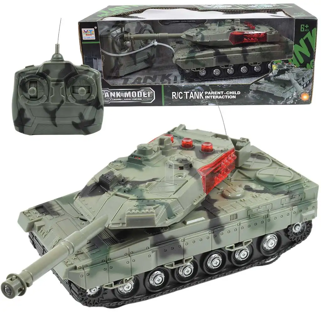 RC Távirányítós M1 Abrams tank fény és hangeffektekkel 1/32-es méretarány 22cm kép 1