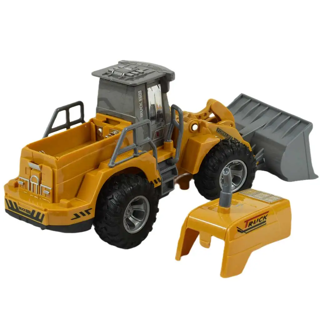 RC Távirányítós buldózer munkagép fényeffektekkel 1/30-as méretarány 22cm kép 4