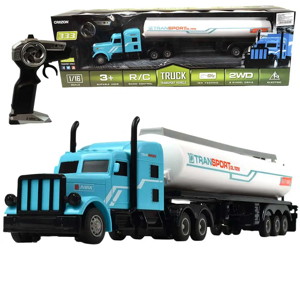 RC Távirányítós kamion tartályos utánfutóval 1/32-es méretarány 2.4GHz 50cm kép 1