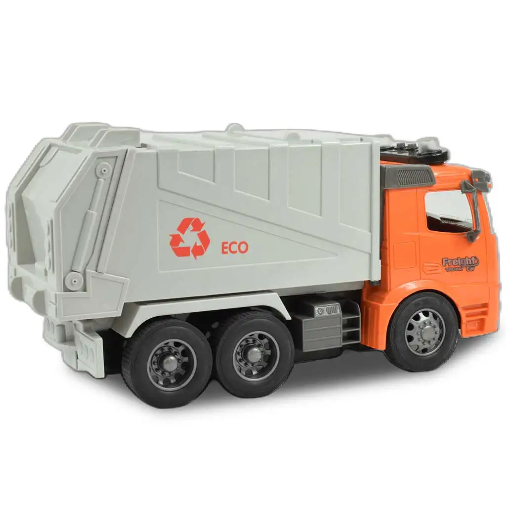 RC Távirányítós ECO szelektív hulladékgyűjtő kamion fény effektekkel 1/14-es méretarány 27MHz 30cm kép 2
